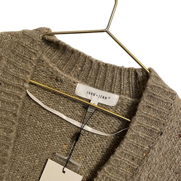 John + Jenn Woodland Cotton Blend Oversized Cardigan Sweater Size L NWT - Picture 3 of 8